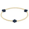 Enewton Signature Cross Gold Pattern 3mm Bead Bracelet-navy-shopbody.com