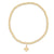 enewton Classic Gold 3mm Bead Bracelet - Signature Cross Gold Charm