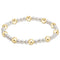 Enewton pearl sincerity pattern 4mm bead bracelet - 6mm gold