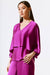 Joseph Ribkoff Satin V-Neck Layered Top-shopbody.com