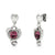 Unode50 Be Expressive Heart Post Drop Earring Silver