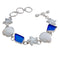 Charles Albert Sterling Silver Blue Ocean Breeze Bracelet-shopbody.com