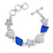 Charles Albert Sterling Silver Blue Ocean Breeze Bracelet-shopbody.com