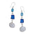 Charles Albert Sterling Silver Blue Ocean Breeze Drop Earrings-shopbody.com