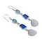 Charles Albert Sterling Silver Blue Ocean Breeze Drop Earrings-shopbody.com