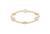 EnewtonSignature Cross Admire Pearl Pattern 3mm Bead Braclet - Gold-shopbody.com