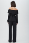 Trina Turk LYNDI Off-The-Shoulder Belted Long Sleeve Top-shopbody.com