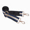 Navy Blue Matte HydroBag® with Navy & Gold Striped Strap-shopbody.com