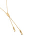 UNOde50 18K Gold Three Figure Necklace-shopbody.com