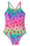 Hatley Kids Kaleidoscope Hearts Ruched Front Swimsuit-shopbody.com