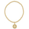 enewton Classic Gold 3mm B ead Bracelet - Signature Cross Gold Disc-shopbody.com