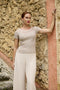 Frank Lyman Knit Top - Champagne-shopbody.com