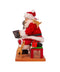 Kurt Adler 9" Fabriché™ Santa With Laptop and Pets-shopbody.com