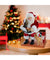 Kurt Adler 9" Fabriché™ Santa With Laptop and Pets-shopbody.com