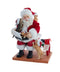 Kurt Adler 9" Fabriché™ Santa With Laptop and Pets-shopbody.com