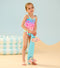 Hatley Kids Kaleidoscope Hearts Ruched Front Swimsuit-shopbody.com