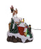 Kurt Adler 7.3" Battery Operated Multicolor LED Lighted Musical Santa & Sleigh Table Piece-shopbody.com