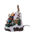 Kurt Adler 7.3" Battery Operated Multicolor LED Lighted Musical Santa & Sleigh Table Piece-shopbody.com