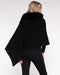 Alashan Cashmere !00% Cashmere Luxe Windchill Fox Trim Topper - FOX-shopbody.com