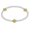 Enewton Extends - Signature Cross Sterling Mikxed Metal Pattern 3mm Bead Bracelet - Gold-shopbody.com