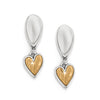 Brighton Cascade Heart Unity Post Drop Earrings-shopbody.com