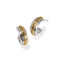 Brighton Mosaic Two Tone Mini Hoop Post Earrings-shpbody.com