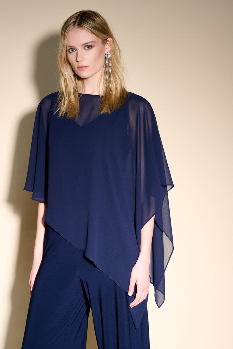 Joseph Ribkoff - Asymmetric Poncho Dress