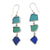 Charles Albert Silver - Beach Glass Triple Drop Earrings - Body & Soul Boutique